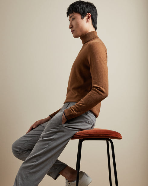 <P>Ls Fine Gauge Roll Neck</P>